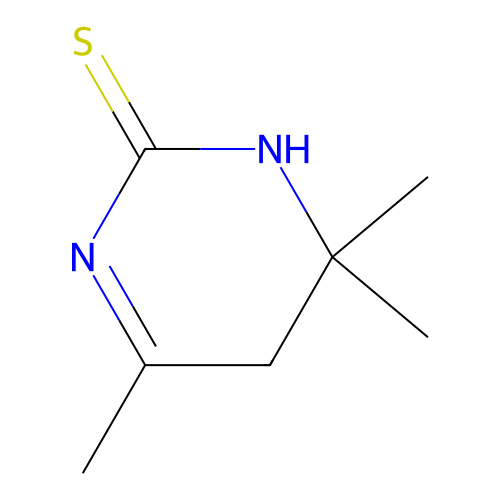 5,6-Dihydro-4,6,6-trimethyl-2(1H)-pyrimidinethione structure