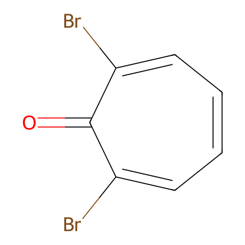 2,7-Dibromo-2,4,6-cycloheptatrien-1-one structure