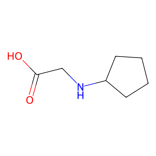 2-(Cyclopentylamino)acetic acid structure