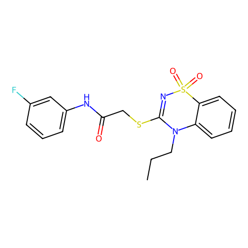 2-[(1,1-dioxo-4-propyl-1 structure
