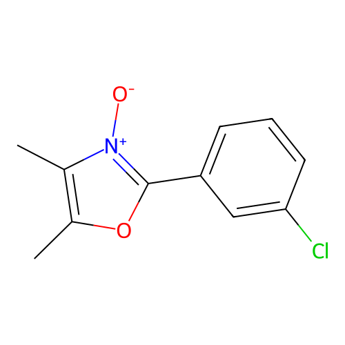 2-(3-Chlorophenyl)-4,5-dimethyloxazole 3-oxide structure