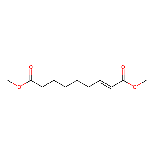 1,9-dimethyl (2E)-non-2-enedioate structure