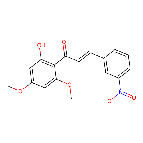 3-Nitro-2'-hydroxy-4',6'-dimethoxychalcone structure
