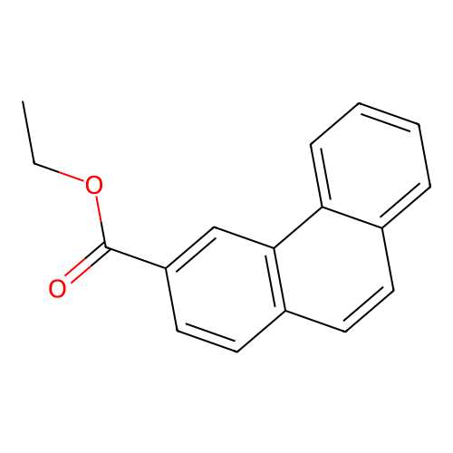Ethyl phenanthrene-3-carboxylate structure