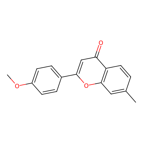 2-(4-methoxyphenyl)-7-methyl-4H-chromen-4-one structure