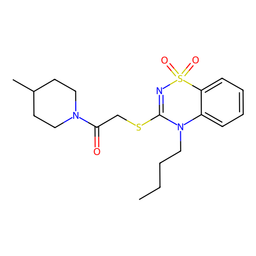 2-[(4-butyl-1,1-dioxo-1 structure