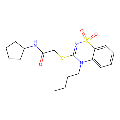 2-[(4-butyl-1,1-dioxo-1 structure