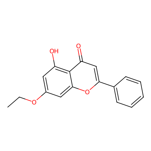 7-ethoxy-5-hydroxy-2-phenyl-4H-chromen-4-one structure