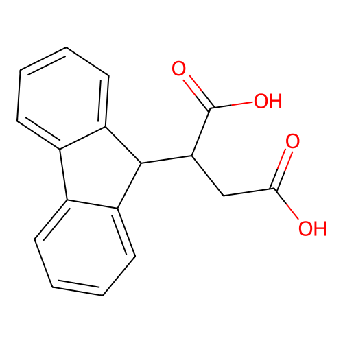 2-(9H-fluoren-9-yl)butanedioic acid structure