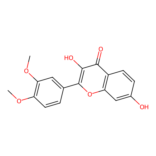 3,7-Dihydroxy-3',4'-dimethoxyflavone structure