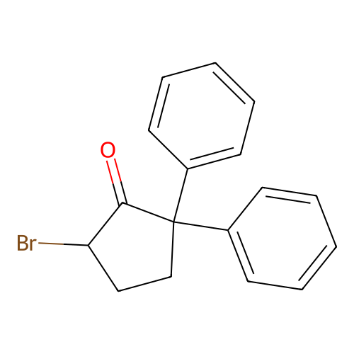 5-Bromo-2,2-diphenylcyclopentan-1-one structure