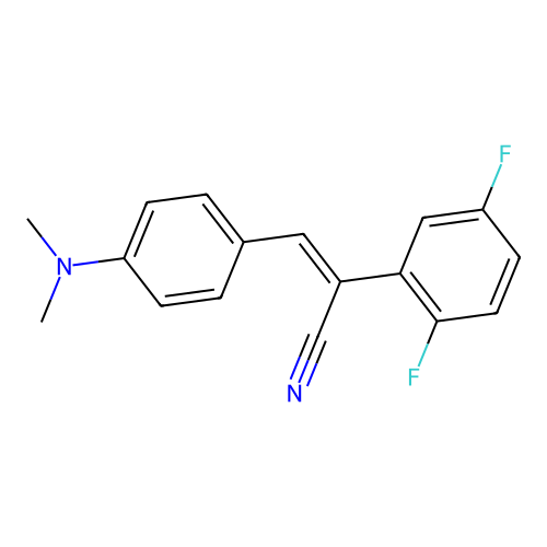 2-(2,5-Difluorophenyl)-3-[4-(dimethylamino)phenyl]prop-2-enenitrile structure