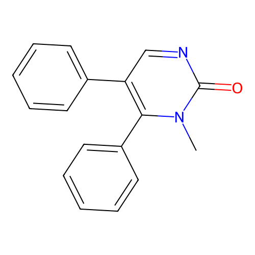 5,6-Diphenyl-1-methyl-2(1H)-pyrimidinone structure