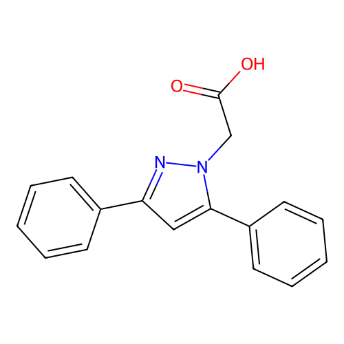 (3,5-Diphenyl-pyrazol-1-yl)-acetic acid structure