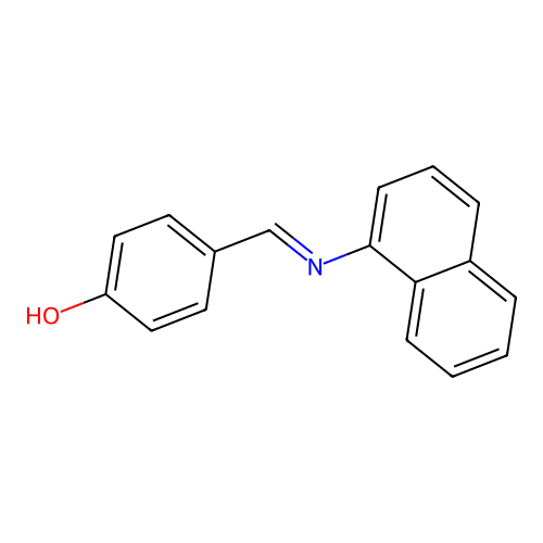 4-(Naphthalen-1-yliminomethyl)-phenol structure