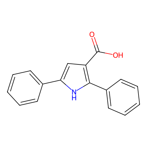 2,5-二苯基-1H-吡咯-3-甲酸 structure