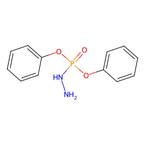 Diphenoxyphosphorylhydrazine structure
