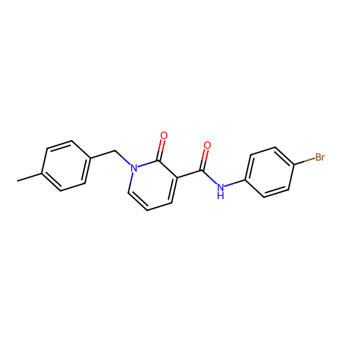 N-(4-bromophenyl)-1-[(4-methylphenyl)methyl]-2-oxopyridine-3-carboxamide structure