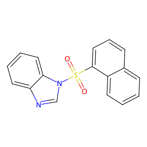 1-(Naphthalen-1-ylsulfonyl)-1H-benzo[d]imidazole structure