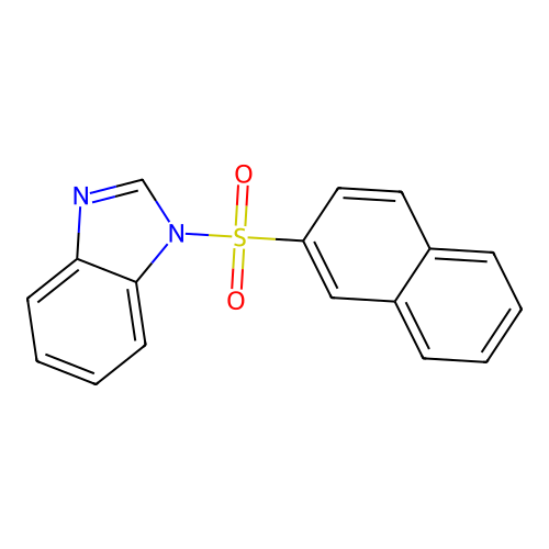 1-Naphthalen-2-ylsulfonylbenzimidazole structure