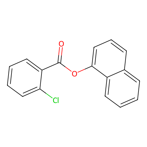 Naphthalen-1-yl 2-chlorobenzoate structure