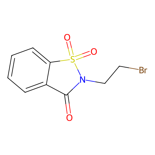 2-(2-Bromoethyl)-1H-1lambda~6~,2-benzothiazole-1,1,3(2H)-trione structure