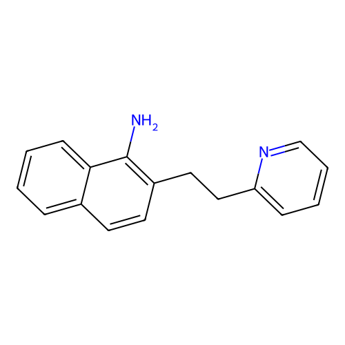 2-[2-(2-吡啶基)乙基]-1-萘胺 structure