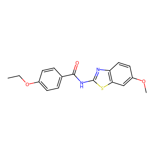 4-ethoxy-N-(6-methoxy-1,3-benzothiazol-2-yl)benzamide structure
