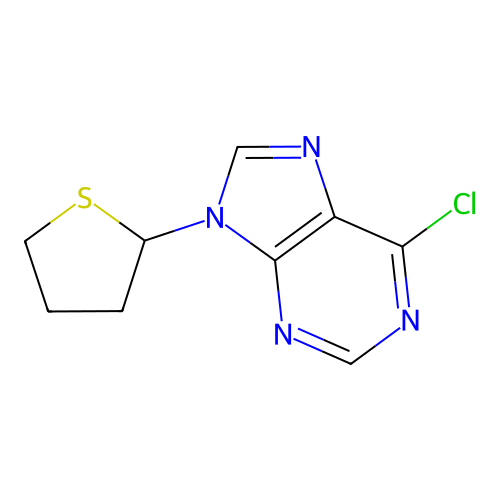 6-Chloro-9-(tetrahydrothiophen-2-yl)-9h-purine structure