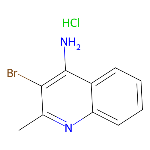 Quinaldine, 4-amino-3-bromo-, hydrochloride structure