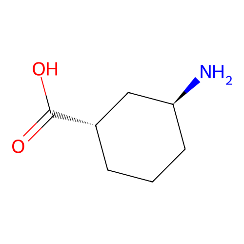 (1S,3S)-3-Aminocyclohexanecarboxylic acid structure