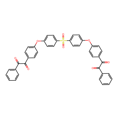 1,1'-[sulfonylbis(4,1-phenyleneoxy-4,1-phenylene)]bis(2-phenyl-1,2-ethanedione) structure