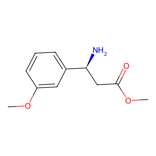 methyl (3S)-3-amino-3-(3-methoxyphenyl)propanoate structure