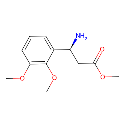 Methyl (3S)-3-amino-3-(2,3-dimethoxyphenyl)propanoate structure