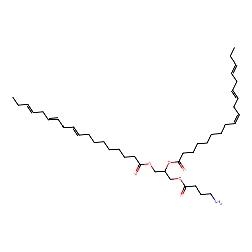 1,2-Dilinolenoyl-3-(4-aminobutyryl)propane-1,2,3-triol structure