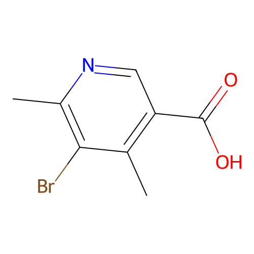5-Bromo-4,6-dimethylpyridine-3-carboxylic acid structure