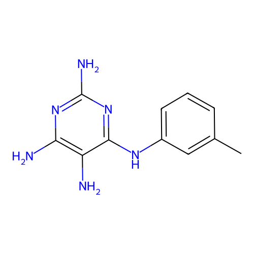 4-N-(3-methylphenyl)pyrimidine-2,4,5,6-tetramine structure