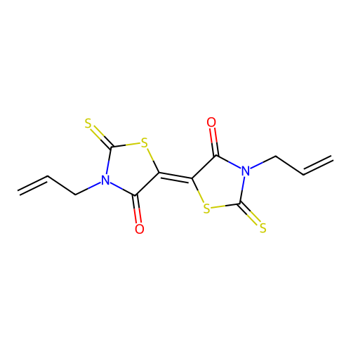 (5E)-5-(4-oxo-3-prop-2-enyl-2-sulfanylidene-1,3-thiazolidin- structure