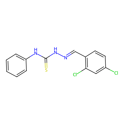 1-[(2,4-Dichlorophenyl)methylideneamino]-3-phenylthiourea structure