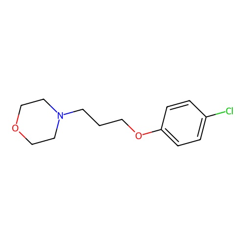 4-(3-(4-Chlorophenoxy)propyl)morpholine structure