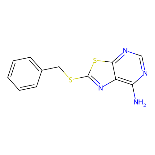 2-(Benzylsulfanyl)[1,3]thiazolo[5,4-d]pyrimidin-7-amine structure