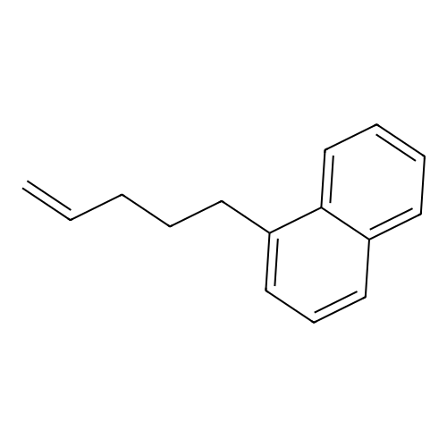 1-Pent-4-enylnaphthalene structure