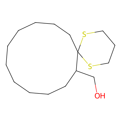 1,5-Dithiaspiro[5.11]heptadec-7-ylmethanol structure