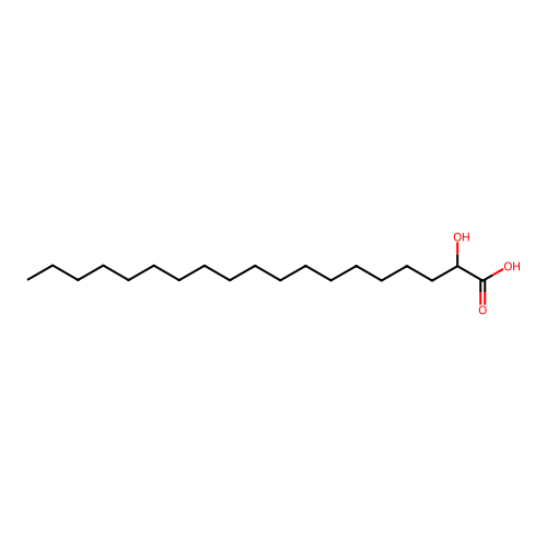 2-Hydroxynonadecanoic acid structure