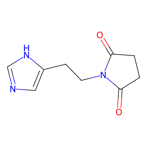 1-[2-(1h-Imidazol-5-yl)ethyl]-2,5-pyrrolidinedione structure