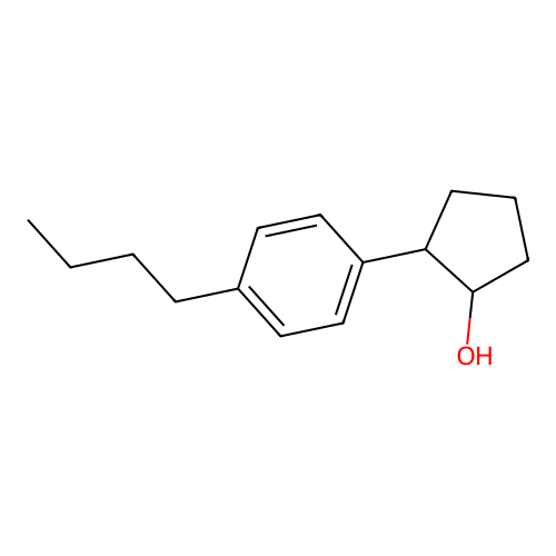trans-2-(4-n-Butylphenyl)cyclopentanol structure