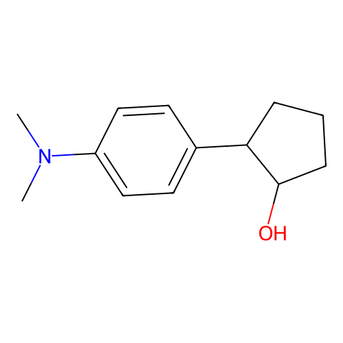 trans-2-(4-Dimethylaminophenyl)cyclopentanol structure