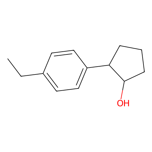 2-(4-Ethylphenyl)cyclopentan-1-ol structure