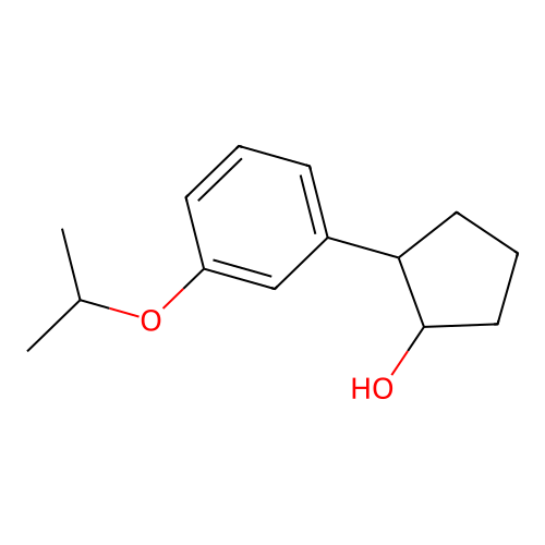 trans-2-(3-iso-Propoxyphenyl)cyclopentanol structure