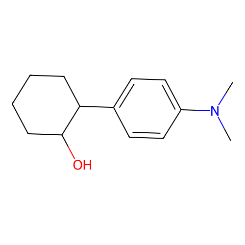 trans-2-(4-Dimethylaminophenyl)cyclohexanol structure